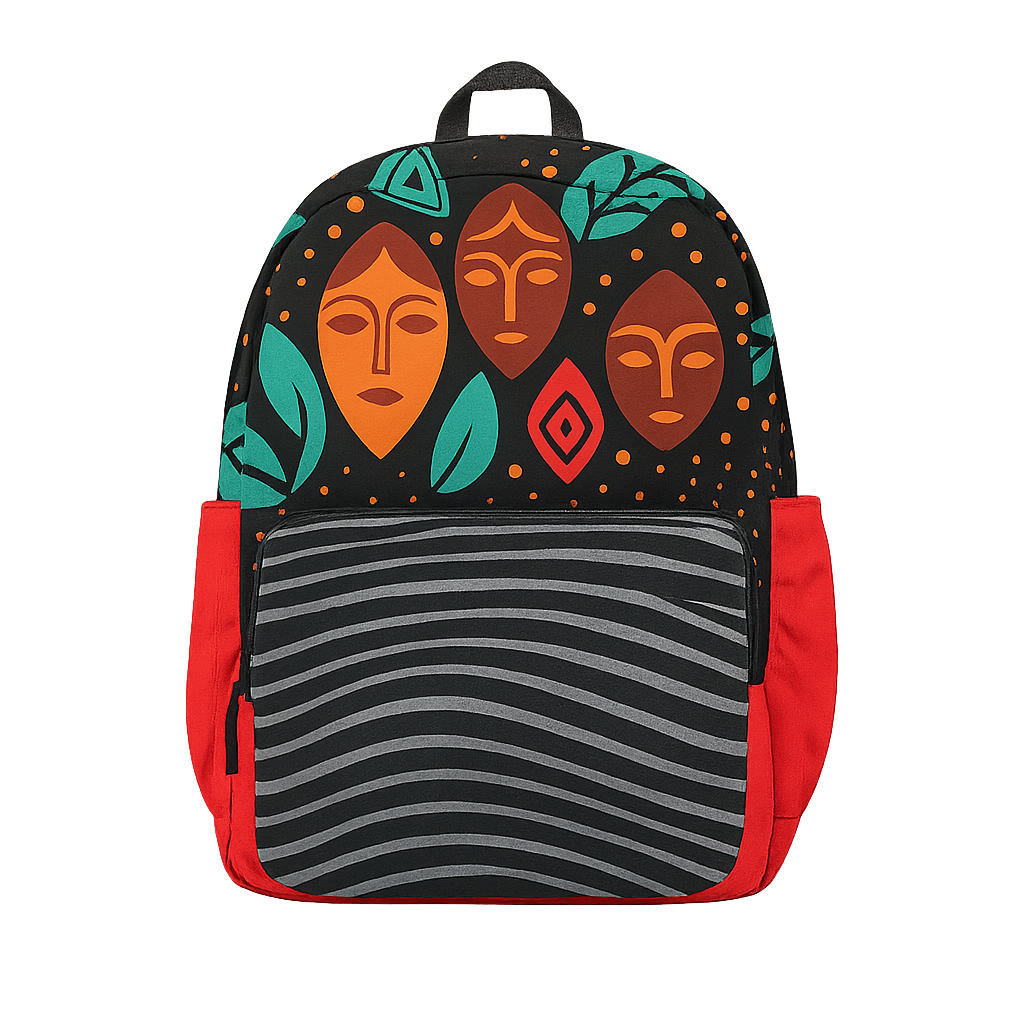 Exemplo de mochila 1 - Estilo Africano